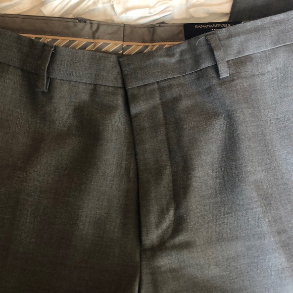Banana Republic Modern Fit brown/grey slacks. - Picture 2 of 7